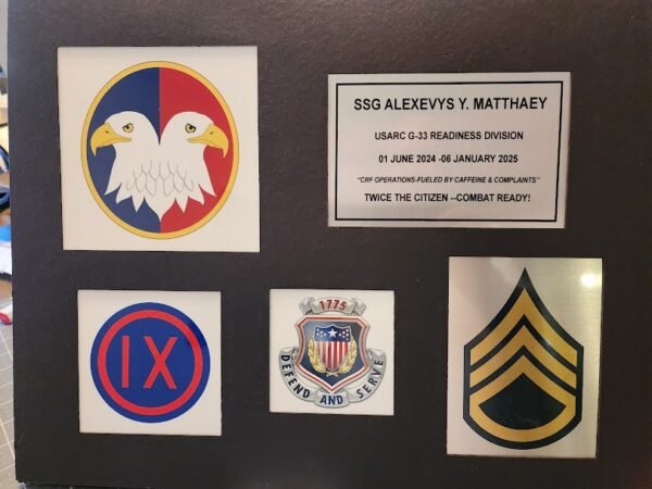 SSG Matthaey Plaque